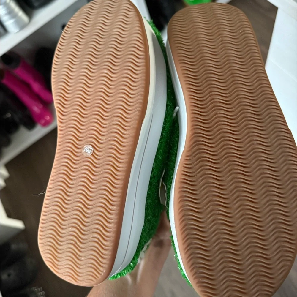 Dolls Kill Grass Green Daisy Sneakers - Picture 6 of 6